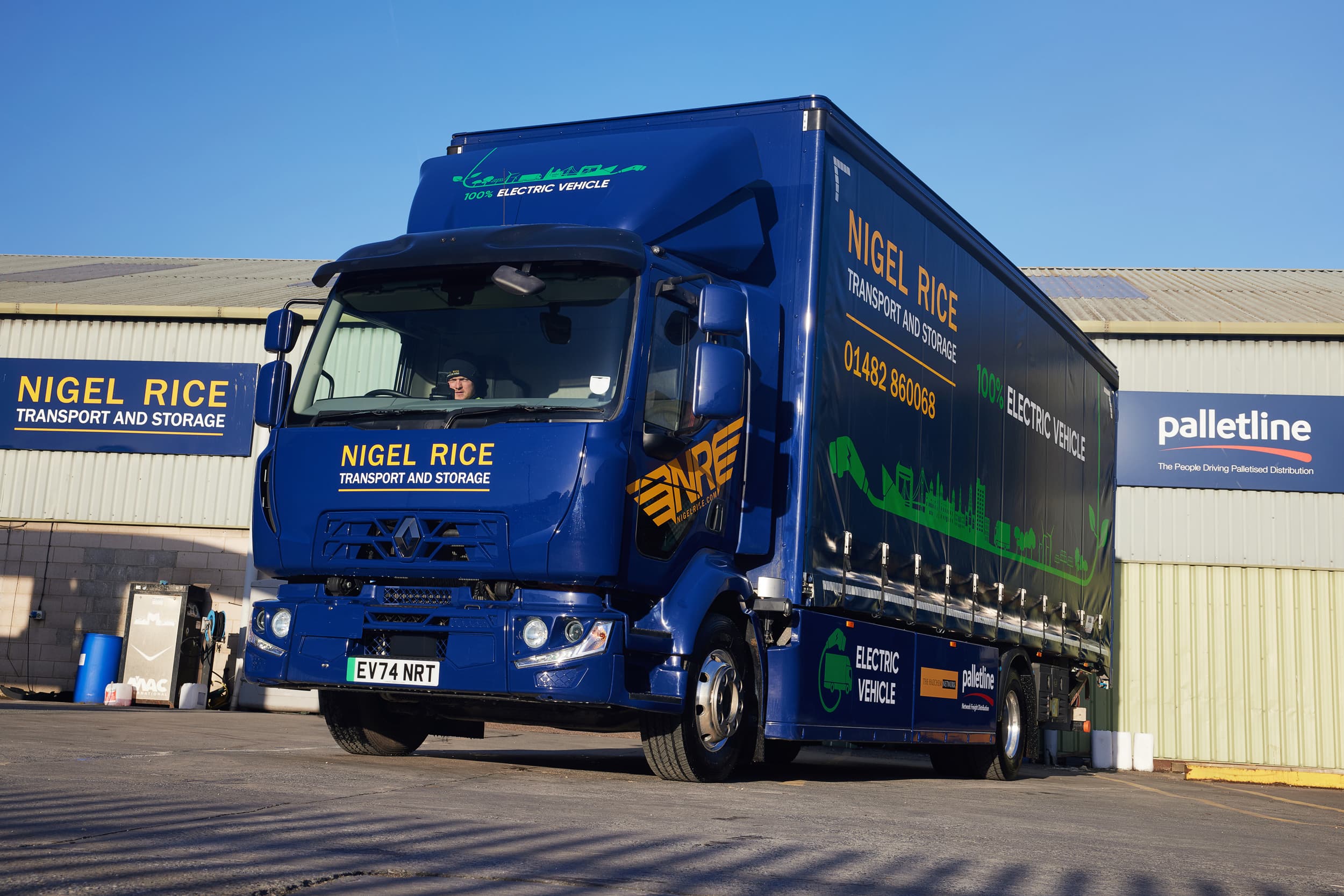 Nigel Rice Transport & Storage welcomes first electric Renault Trucks to fleet