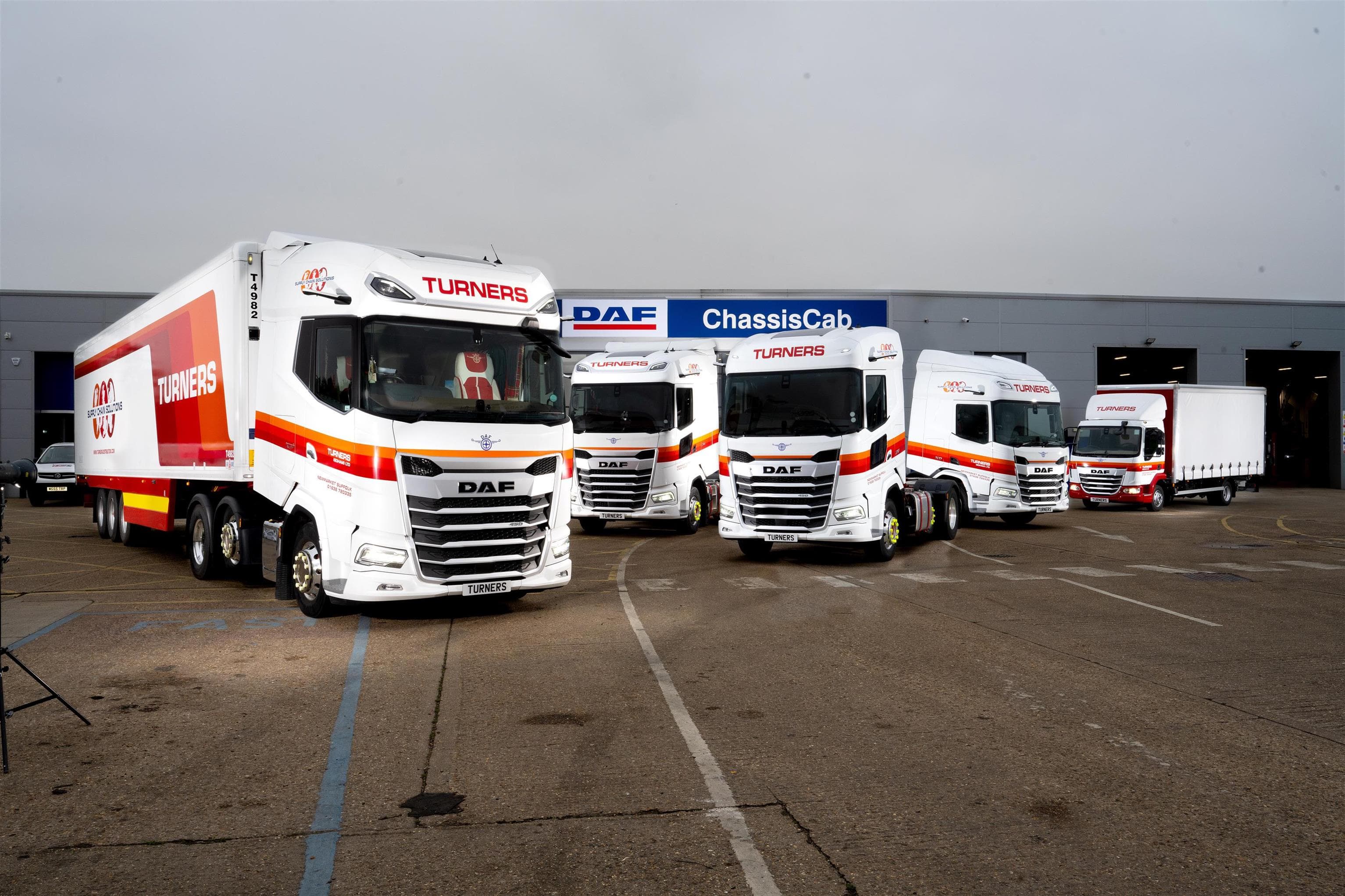 All DAF trucks lead to Turners